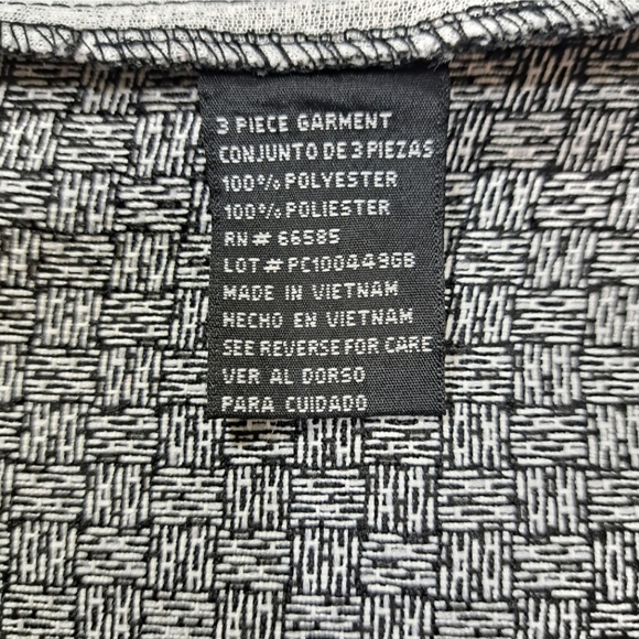 Perceptions New‎ York Women's Blazer Size 12 Grey, Black, White 3/4 qrt sleeves - Picture 11 of 14